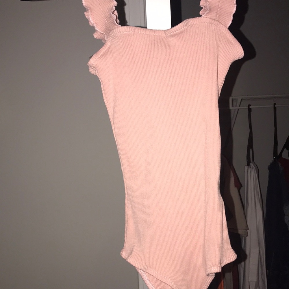 Jolie Brand pink bodysuit, size small